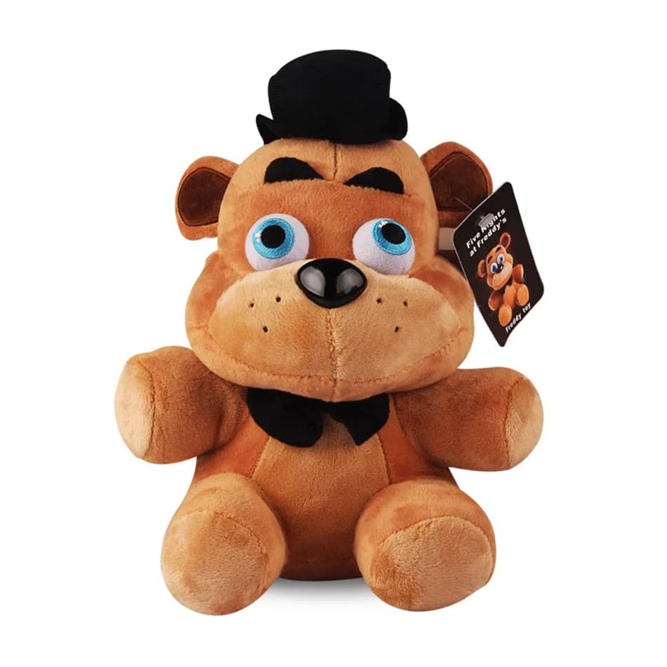 دمية محشوة ناعمة على شكل شخصية لعبة FNAF 2026 فريدي بطول 18 سم دب أرنب هدية عيد ميلاد عيد الميلاد للأطفال