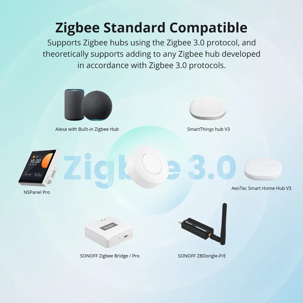 SONOFF SNZB-01P Smart Zigbee Wireless Switch 1-10PCS Smart Scene via eWeLink Two-Way Control with TX Ultimate NSPanel Pro Switch - 5