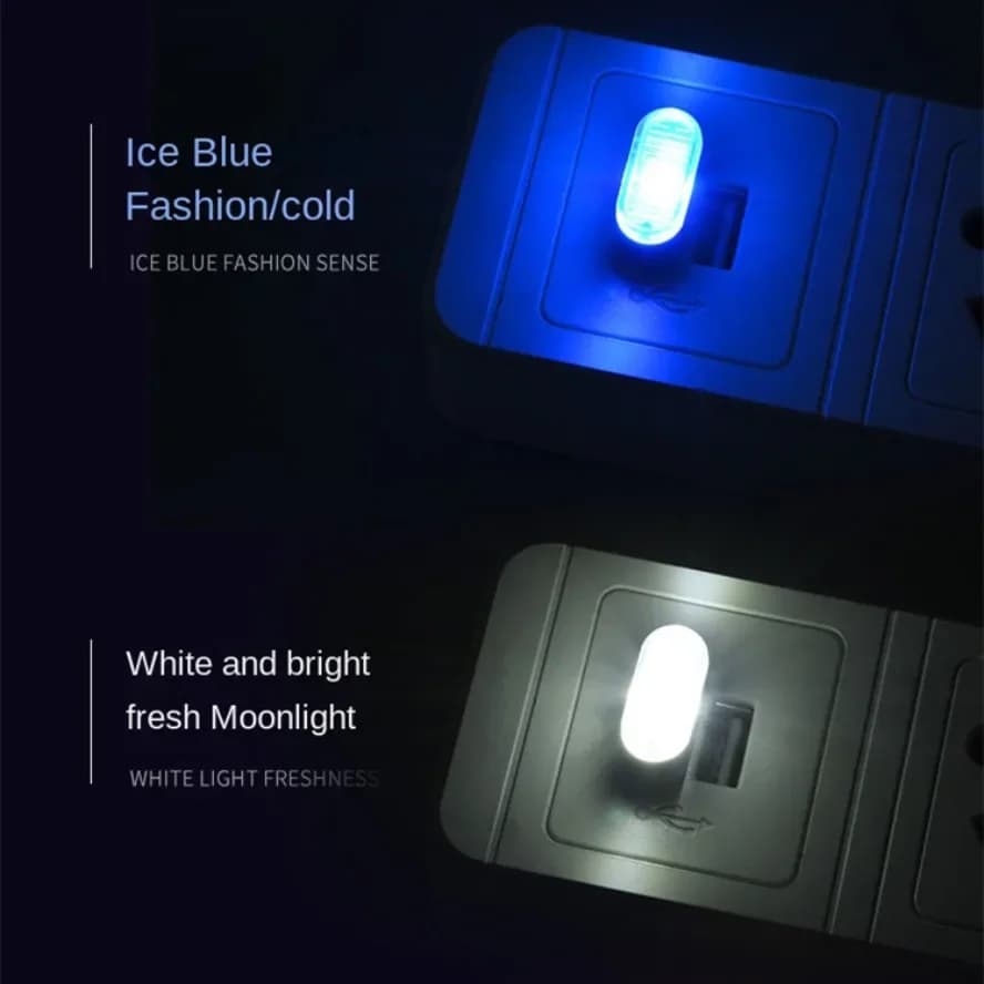 Mini USB Light LED USB Night Light 5 Styles Modeling Car Ambient Light Neon Interior Light Car Jewelry Decorative Ambient Light