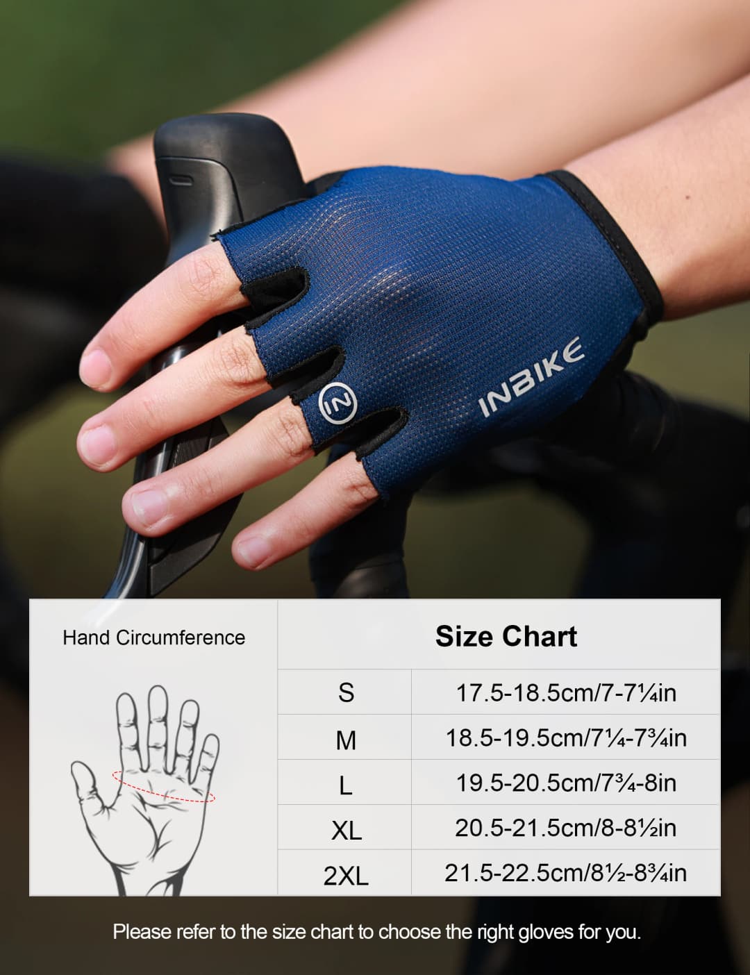قفازات دراجات INBIKE نصف إصبع، صيفية، امتصاص الصدمات، قابلة للتنفس، قفازات دراجات جبلية MTB، إكسسوارات دراجات - 6