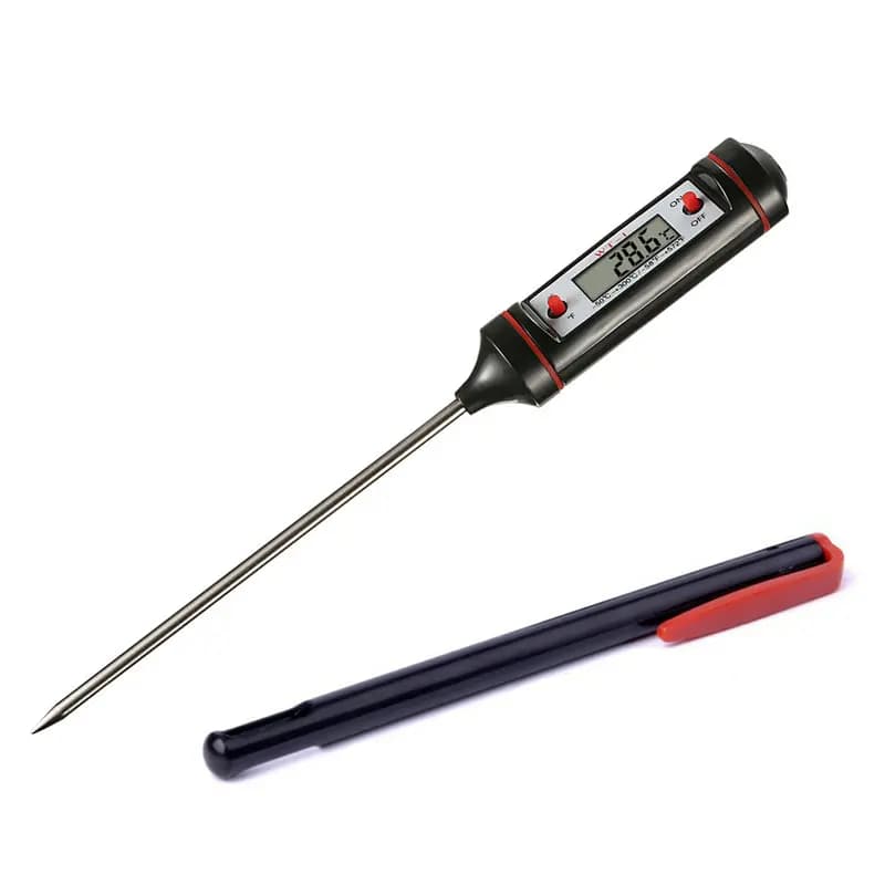 Portable Digital Kitchen Thermometer BBQ Meat Water Oil Cooking Electronic Probe Food Oven Thermometer WT-1 With Tube - 2