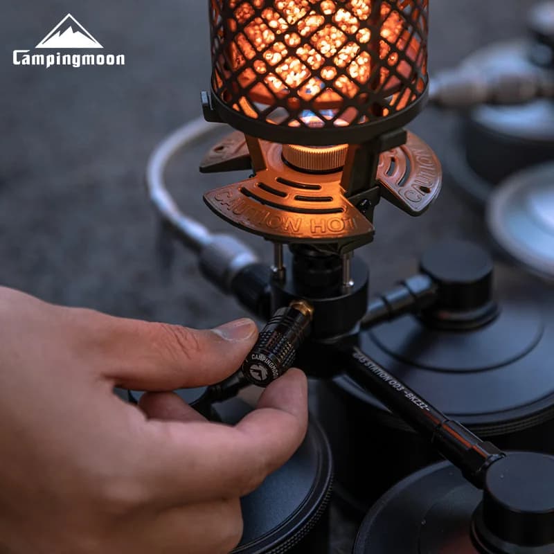 سبيكة ألمنيوم مطلي بالأسود CAMPINGMOON متوافق مع فرن تسخين Xiaowujing Xuanchi NX-92 مقبض تبديل قوة النار - 4