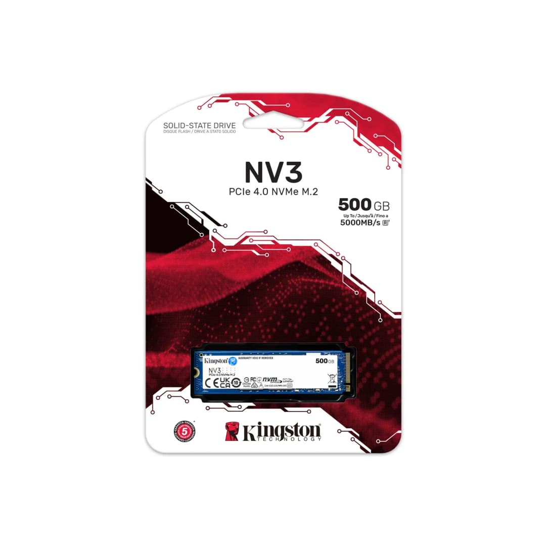 كينجستون SSD NV1 NV3 NVMe M.2 2280 SSD 250 جيجابايت 500 جيجابايت 1 تيرابايت محرك أقراص صلبة داخلي قرص صلب Sff لجهاز الكمبيوتر المحمول - 6