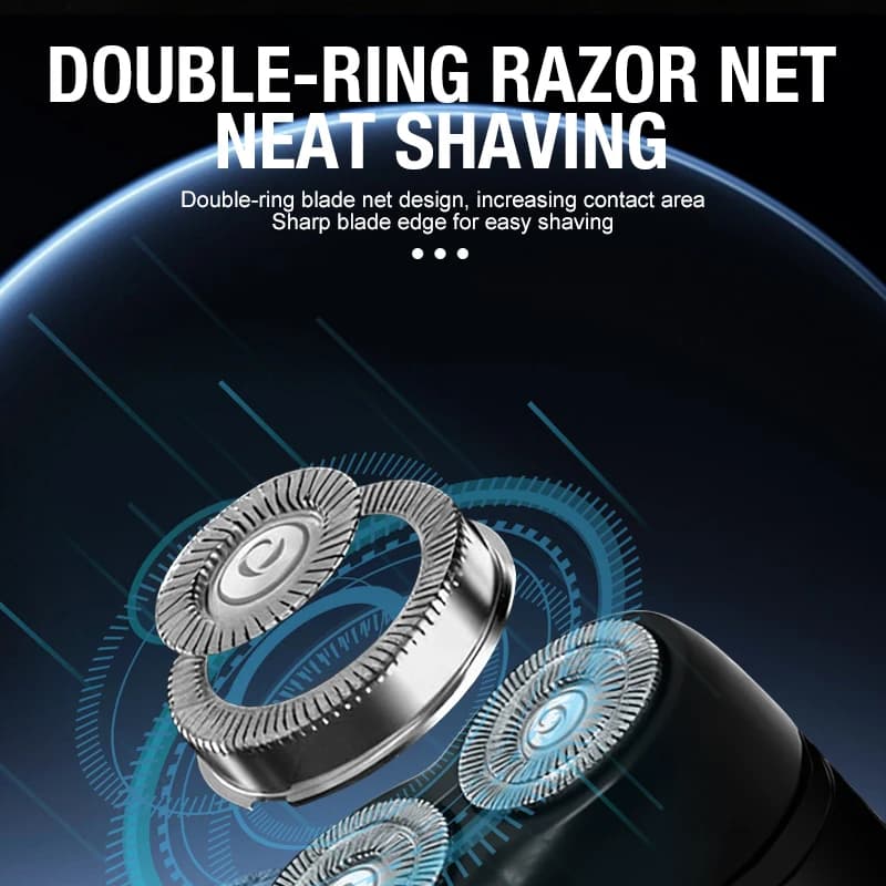 Men's Electric Portable Shaver, Double Headed Shaver, Multi Functional USB Charging Shaver - 3