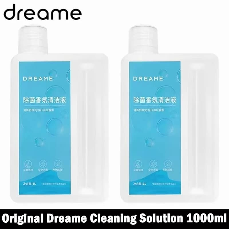 محلول تنظيف دريم الأصلي 1 لتر لـ X40 Ultra / L40 Ultra / X50 Ultra / L10s Pro Ultra إكسسوارات سائل تنظيف كامل