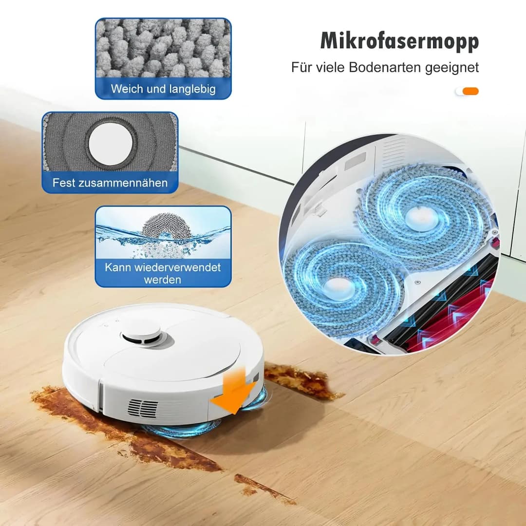 إكسسوارات Roborock P20 وP20 Pro وP20 Ultra وP20 Plus - متوافقة مع Qrevo Curv/Edge/Curve، بكرة، فرشاة، فلتر وكيس غبار - 2
