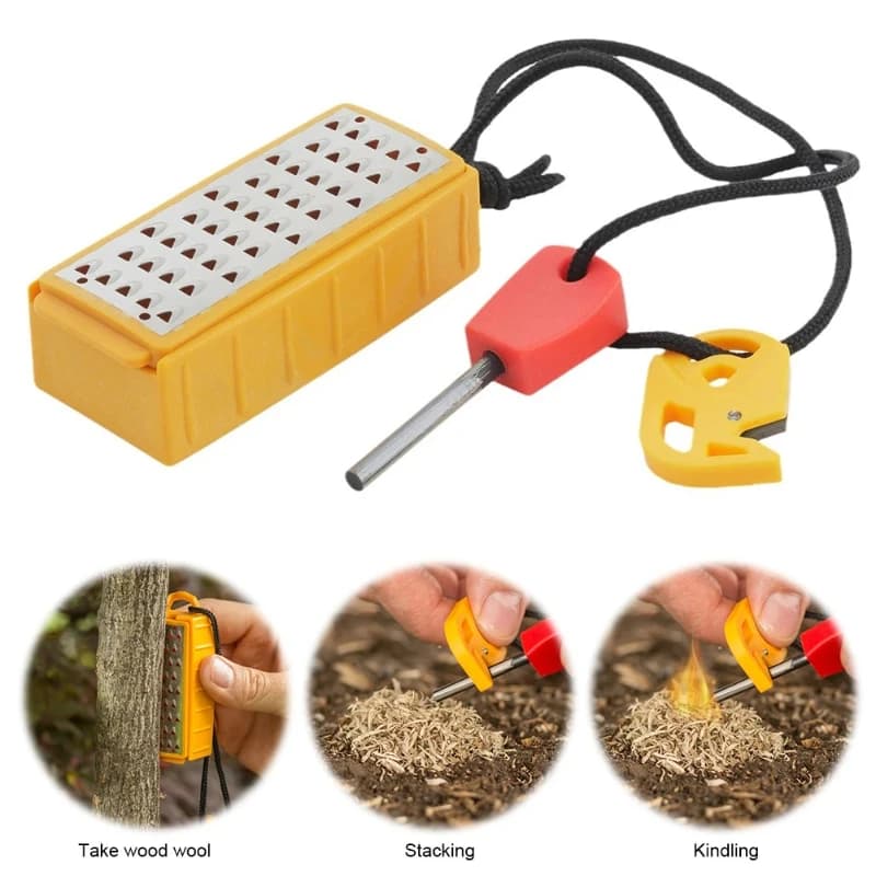 New Lightweight Tinder Maker with Fire Starter Portable Outdoor Survival Tool Emergency Tinder Making Cigarette Accessories Tool - 3