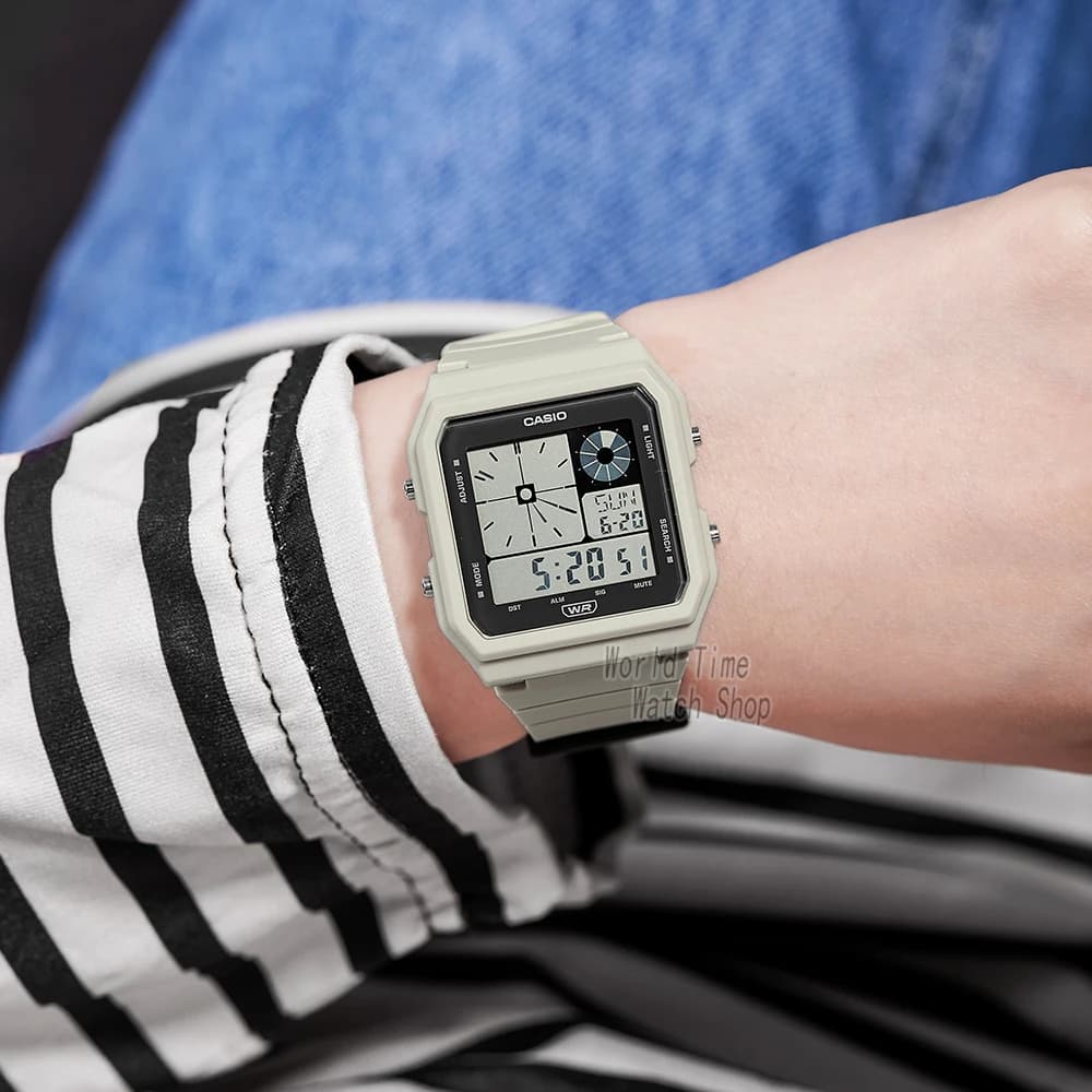 Casio watch for Neutral 2023 New styles Set top brand luxury Waterproof Quartz Wrist watch dual display Vintage Square LF-20W - 2