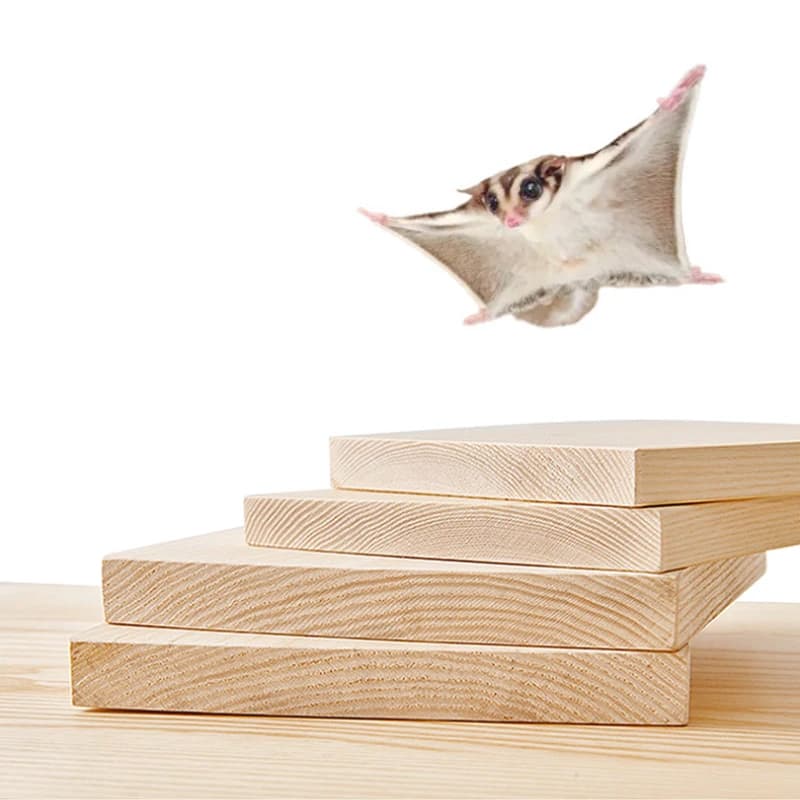 1PC Hamsters Wooden Platform Set Chinchilla Cage Platform Small Animals Cage Accessories for Squirrel Gerbil Suger Glider - 3