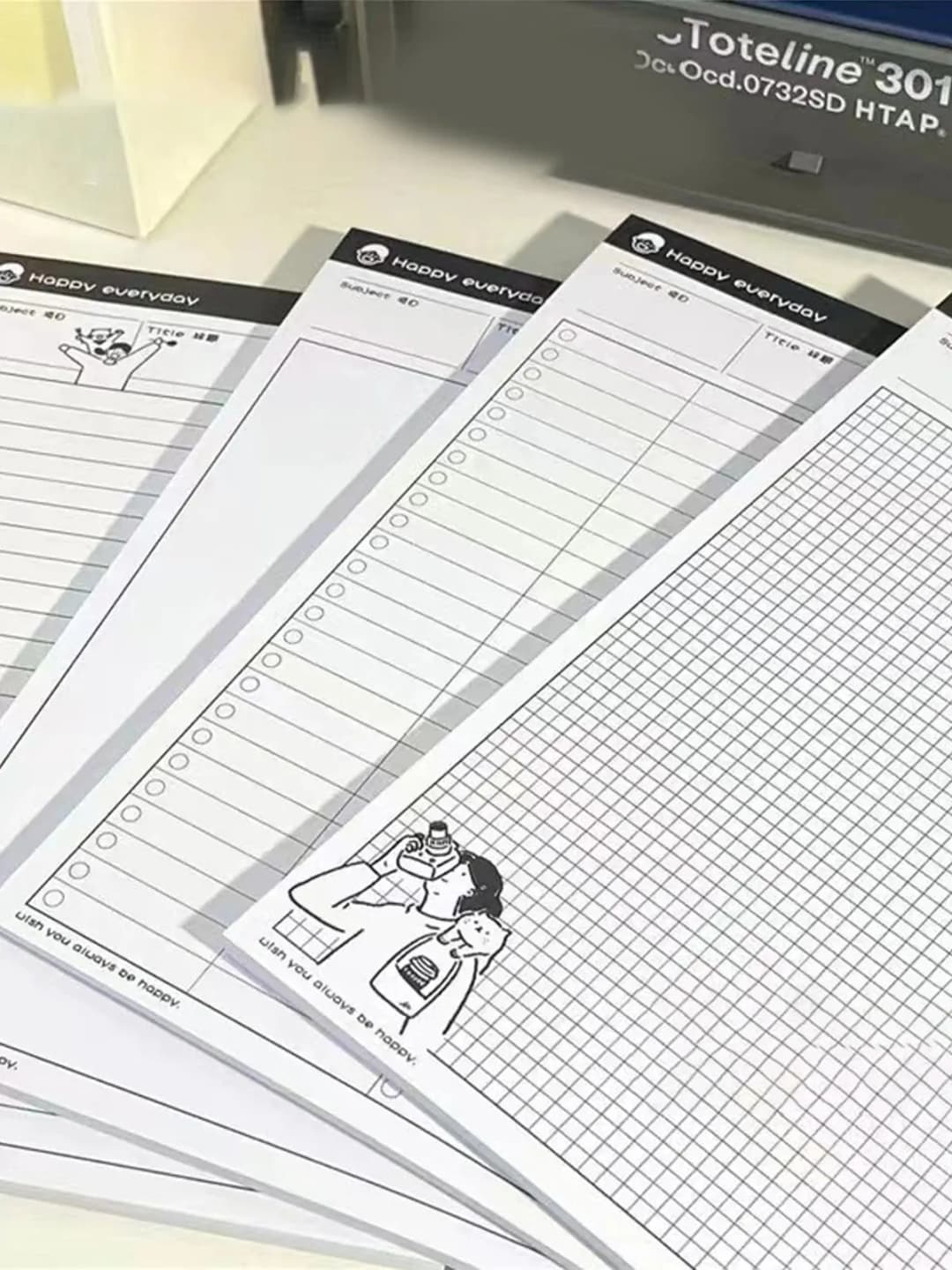 1PC B5 Sticky Note Paper Simple and Tear off Paper Learning Supplies Plan Note Book - 6