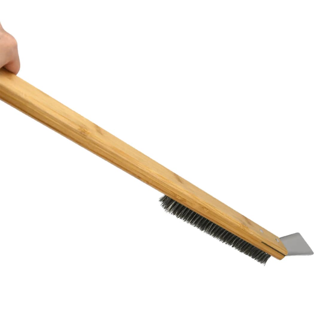 1Pcs/lot New Portable Pizza Oven Long Cleaning Brush Easy Cleaning Hard Bristles Grill Brush for Pizza Oven Grill Cleaning - 2