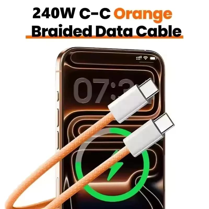 3PCS USB C Cable to USB C 240W Fast Charging Charger Cable Supports Fast Charging For iPhone 17 16 15 Samsung Huawei Xiaomi Etc - 2