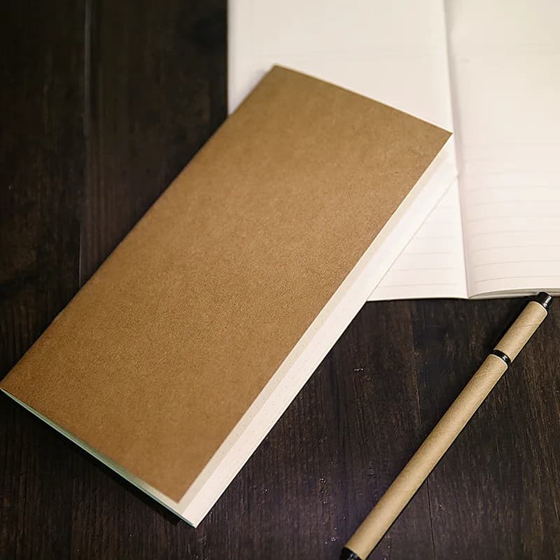 دفتر ملاحظات من ورق الكرافت 64 صفحة، مخطط يومي أسبوعي شهري، ألواح كتابة، دفتر يوميات، إعادة تعبئة دفتر المسافر - 3