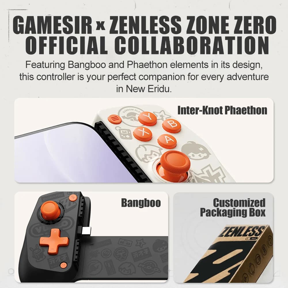 وحدة تحكم الألعاب المحمولة GameSir X5 Lite إصدار Zenless Zone Zero لأجهزة آيفون 17 و16 و15 وأندرويد وآيباد ميني وأجهزة Y700 اللوحية - 4