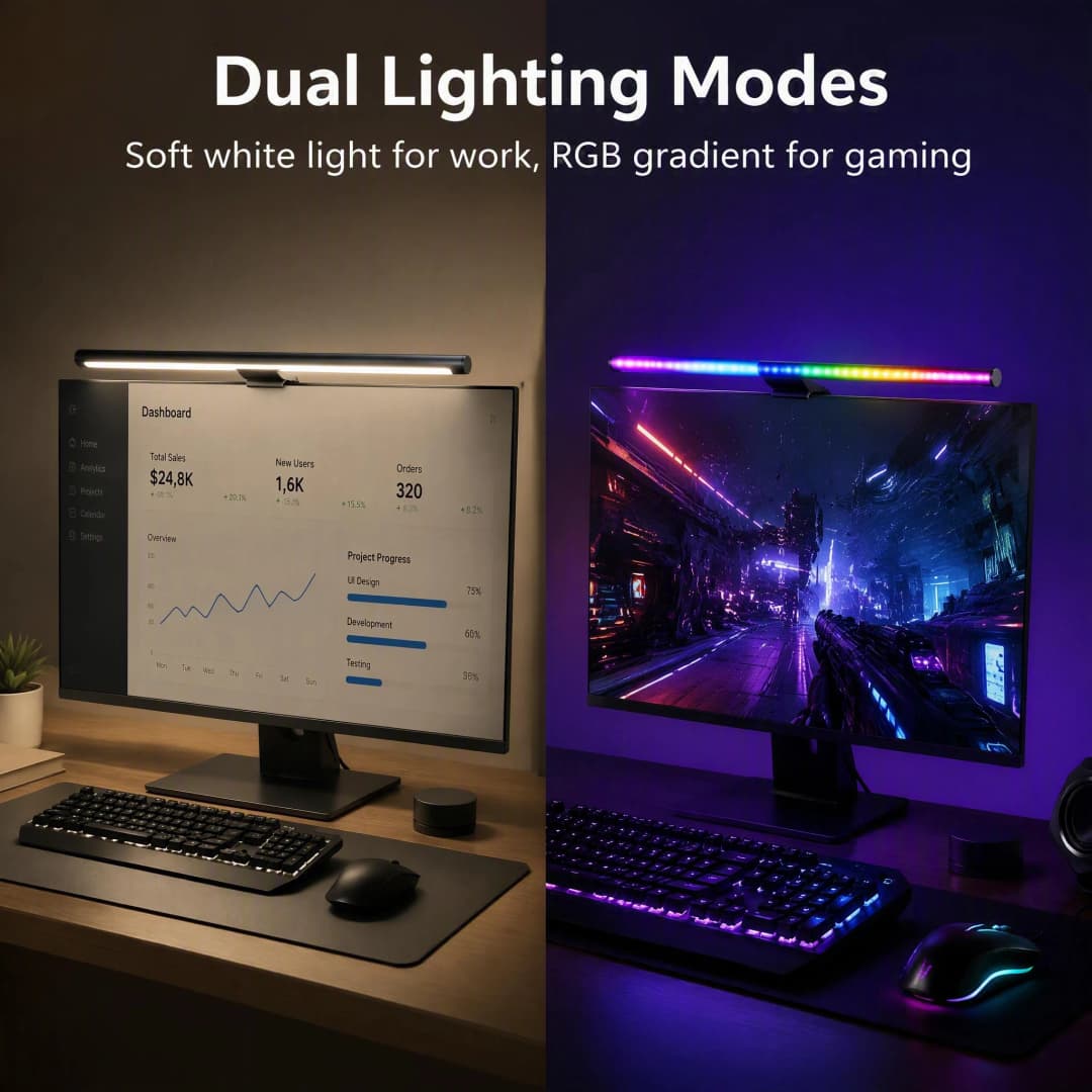 Yeelight Libra 2 Smart Monitor Light Bar RGB Display Screen Hanging Light APP Control Suitable For Matter Alexa Google Home - 2