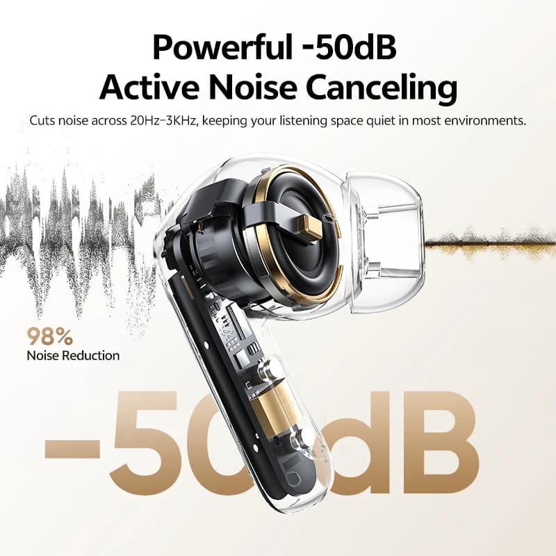 سماعات QCY Melobuds N20 BH25HT20A لاسلكية 56dB إلغاء ضوضاء متكيف بلوتوث 6.0 اتصال مزدوج 40 ساعة