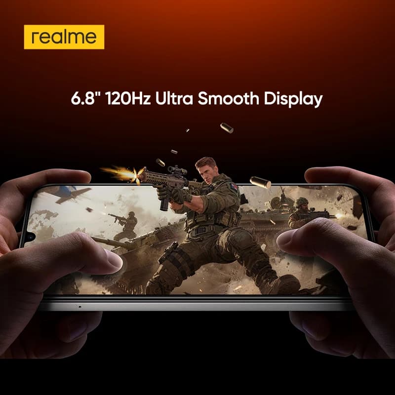 إطلاق جديد realme P4x هاتف ذكي 6.8 بوصة شاشة LCD 120 هرتز معالج UNISOC T7250 كاميرا 50 ميجابكسل AI بطارية 8000 مللي أمبير شحن 45 واط NFC - 5