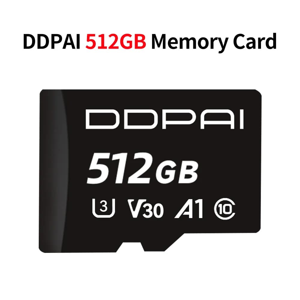 بطاقة ذاكرة كاميرا DDPAI 64 جيجابايت 128 جيجابايت 256 جيجابايت 512 جيجابايت فئة 10 عالية السرعة لكاميرا سيارة DDPAI - 2