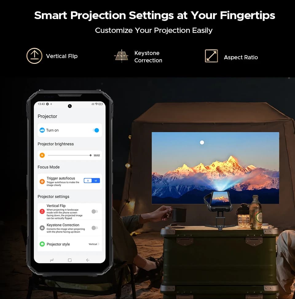 العرض الأول عالميًا لهاتف DOOGEE V Max Play 5G بميزة العرض الضوئي، هاتف متين ببطارية 20500 مللي أمبير، إضاءة تخييم مزدوجة، معالج Dimensity 7300، ذاكرة 16 جيجابايت + 512 جيجابايت، تقنية NFC - 3