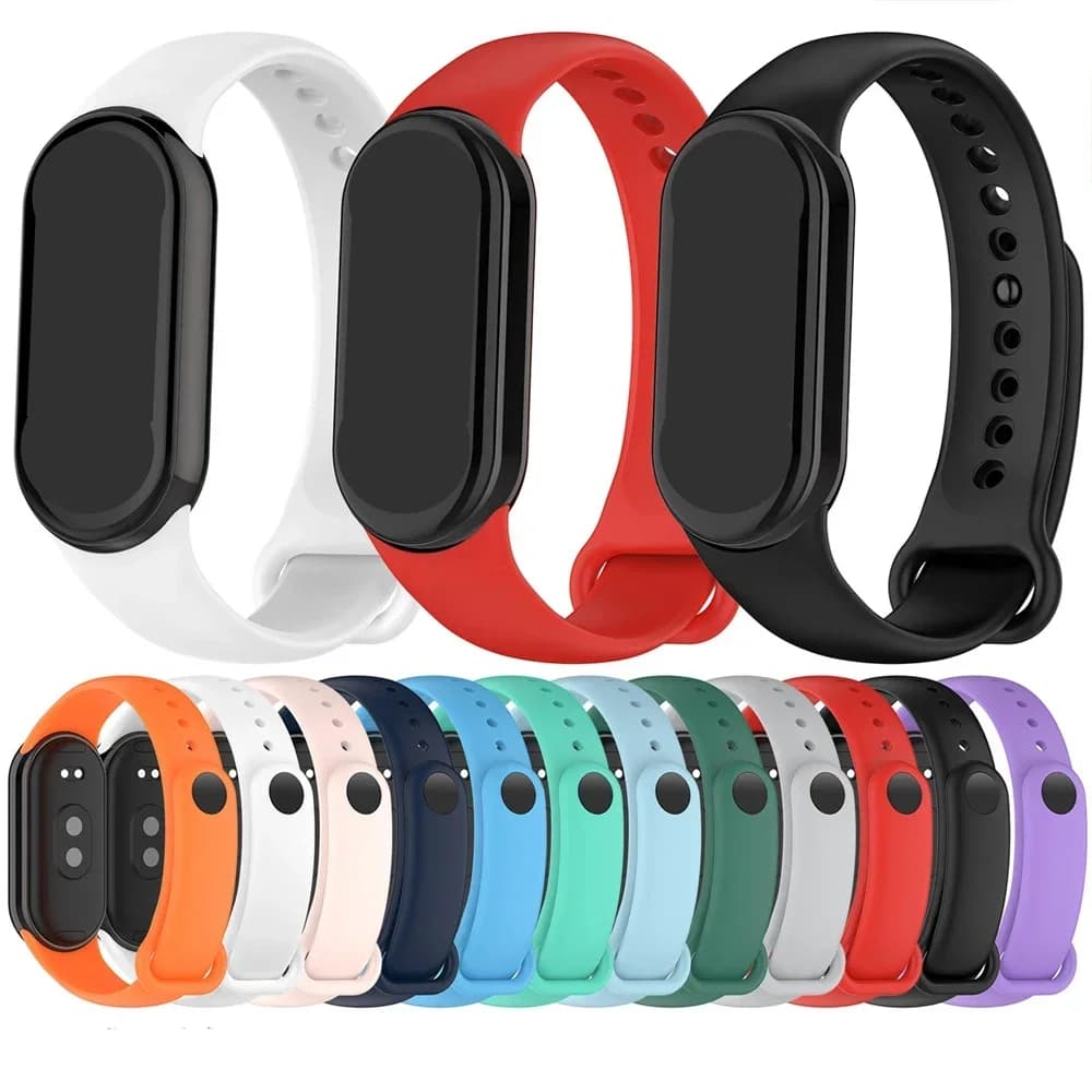 Sport Strap For Xiaomi Mi band 8-8 NFC Replacement miband9/8 silicone Bracelet waterproof Watchbands correa mi band 9 Accessorie - 3