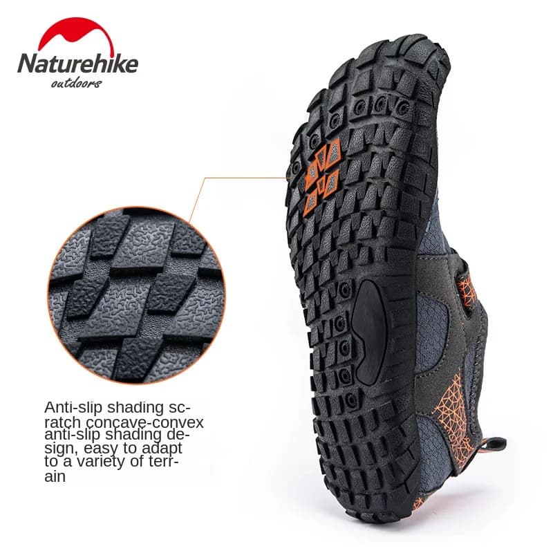 أحذية شاطئ Naturehike مقاومة للانزلاق مع نعل مطاطي سميك ومقاوم للاهتراء، تصميم بفتحات تصريف - 3