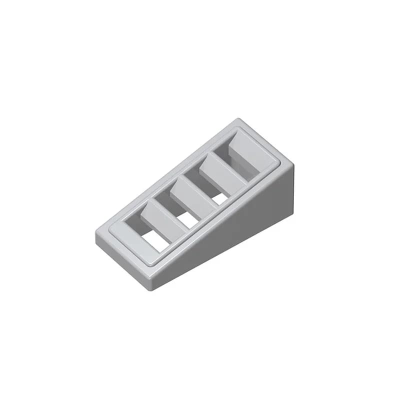 MOC 10 قطع 61409 المنحدر 18 2x1x2/3 مع شبكة بناء كتل عدة فكرة الطوب التعليمية فكرة ديي لعبة أطفال عيد ميلاد طفل هدية - 4