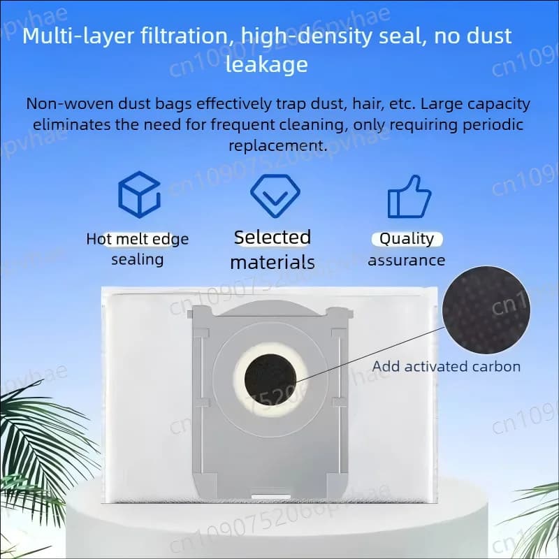 قطع غيار روبوت تنظيف ECOVACS T50 PRO OMNI/T50 PRO/T50 OMNI، فرشاة جانبية رئيسية، مناديل ممسحة، مرشحات HEPA، أكياس غبار، إكسسوارات - 5