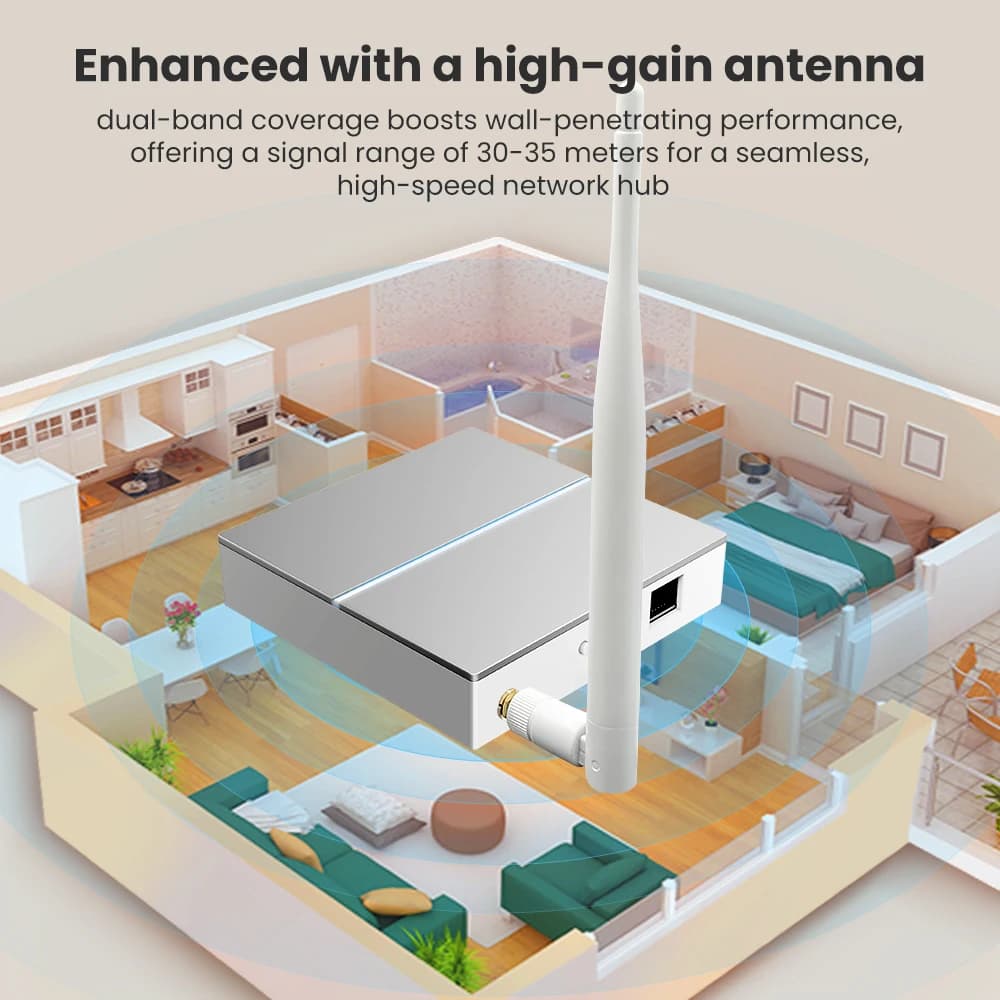 AVATTO Tuya ZigBee Gateway with Antenna Smart Gateway Bridge Wired Mesh Hub Home Automation Works with Alexa Google Home - 6