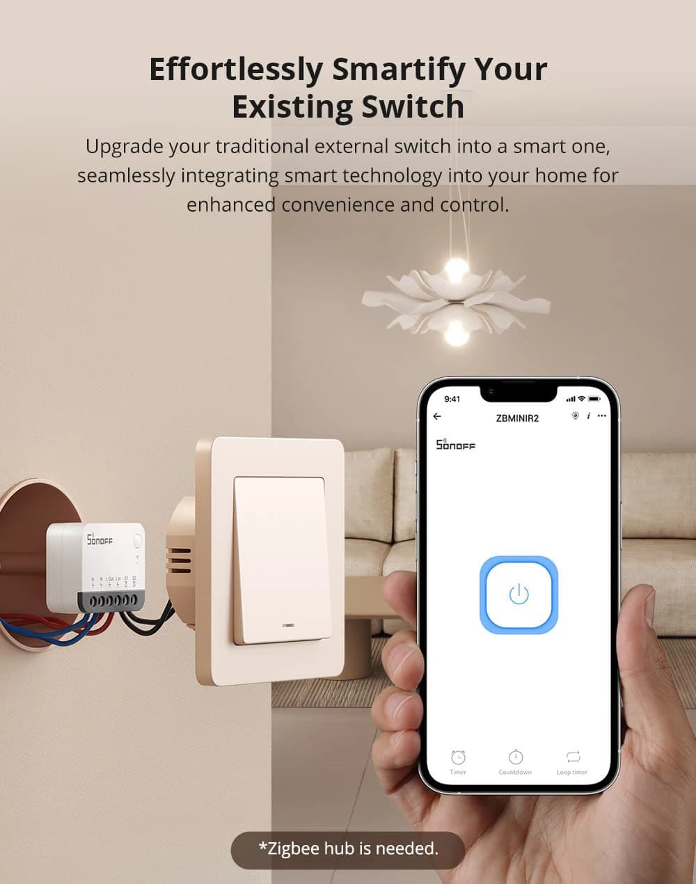 SONOFF ZBMINIR2 Extreme مفتاح ذكي Zigbee فصل المرحل تحكم عن بعد عبر eWeLink متوافق مع مراكز Zigbee - 6