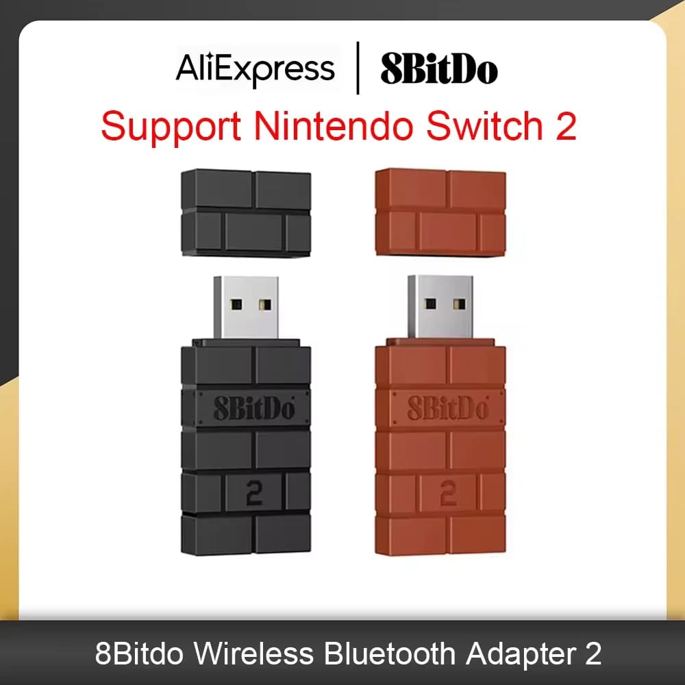 8Bitdo محول بلوتوث لاسلكي USB RR لسويتش Windows Mac Raspberry Pi Switch Lite NS OLED يدعم وحدة تحكم PS3 PS4 PS5