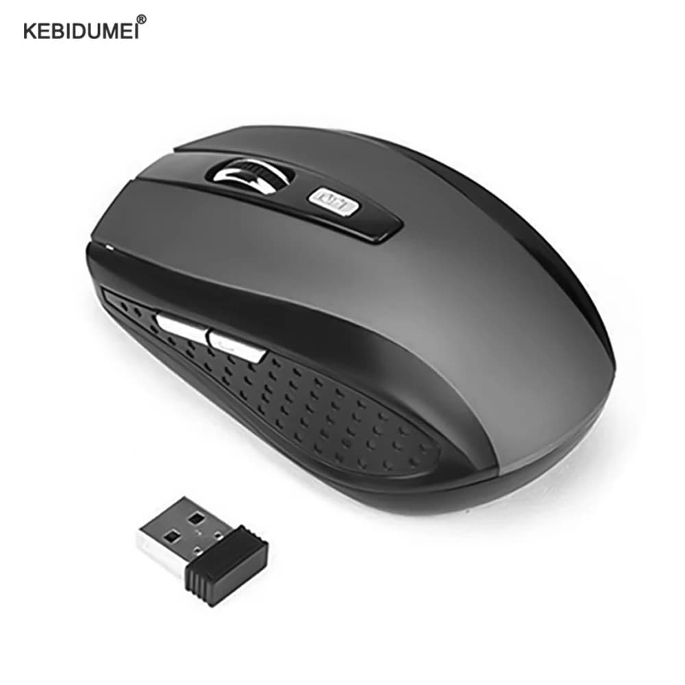 ماوس ألعاب لاسلكي 2.4G، 6D، بصري، صغير، بلا ضوضاء، DPI1600، متوافق مع أجهزة الكمبيوتر المحمولة وMacBook