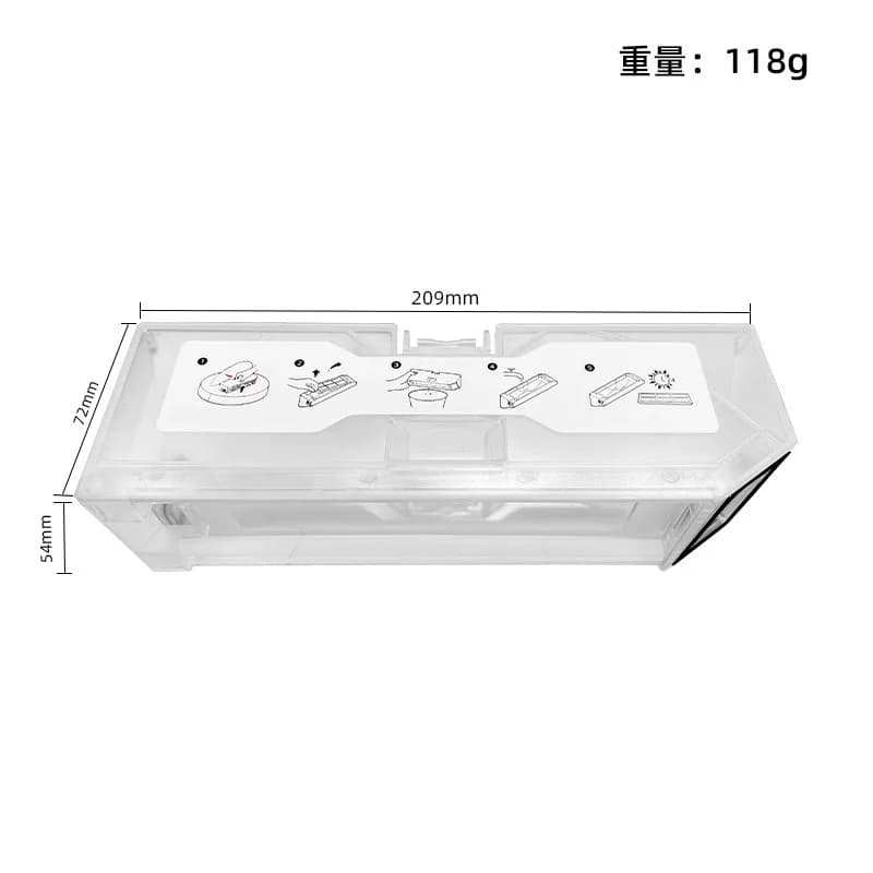 إكسسوارات مكنسة Roborock Q Revo / P10 A7400RR: ممسحة، كيس غبار، فرشاة جانبية رئيسية، مرشح لأجزاء المكنسة الكهربائية - 5