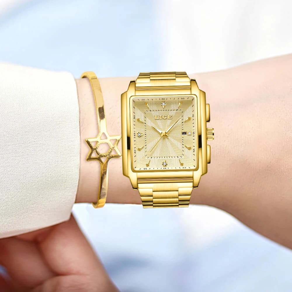 LIGE Fashion Waterproof Watch For Women Top Brand Luxury Women Watch Casual Sport Date Women's Quartz Wristwatches Montre Femme - 5