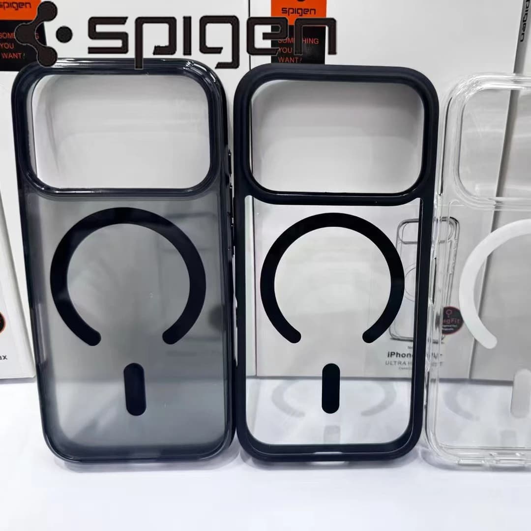 Spigen magnetic transparent phone case for iPhone 17 Promax,17pro Fully shockproof and 2-in-1 - 2