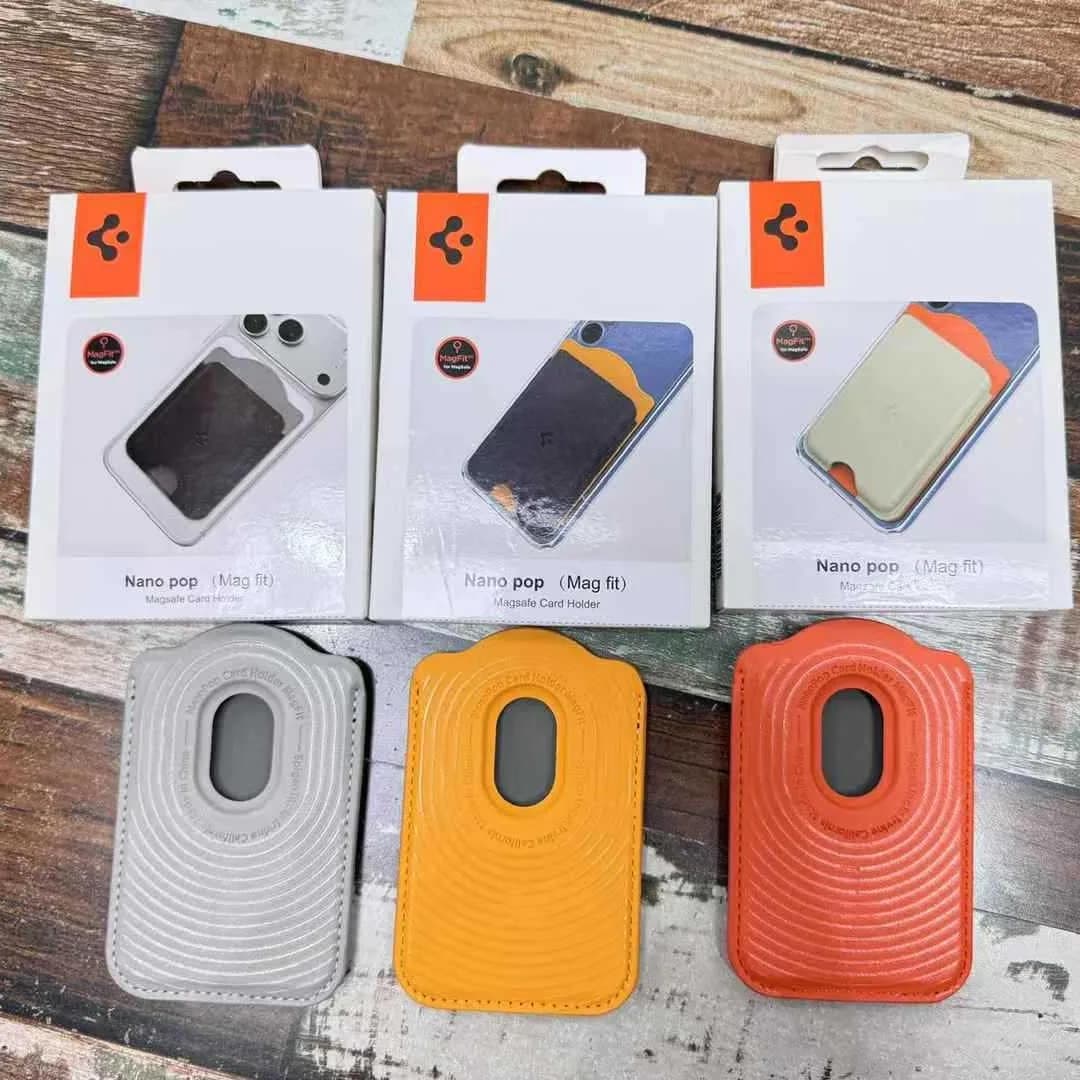 حامل بطاقات مغناطيسي Spigen Nano Pop لمحفظة MagSafe لهواتف iPhone 17 16 15 14 13 12 وسلسلة Pixel 10 غطاء رقيق يتسع لبطاقتين - 2