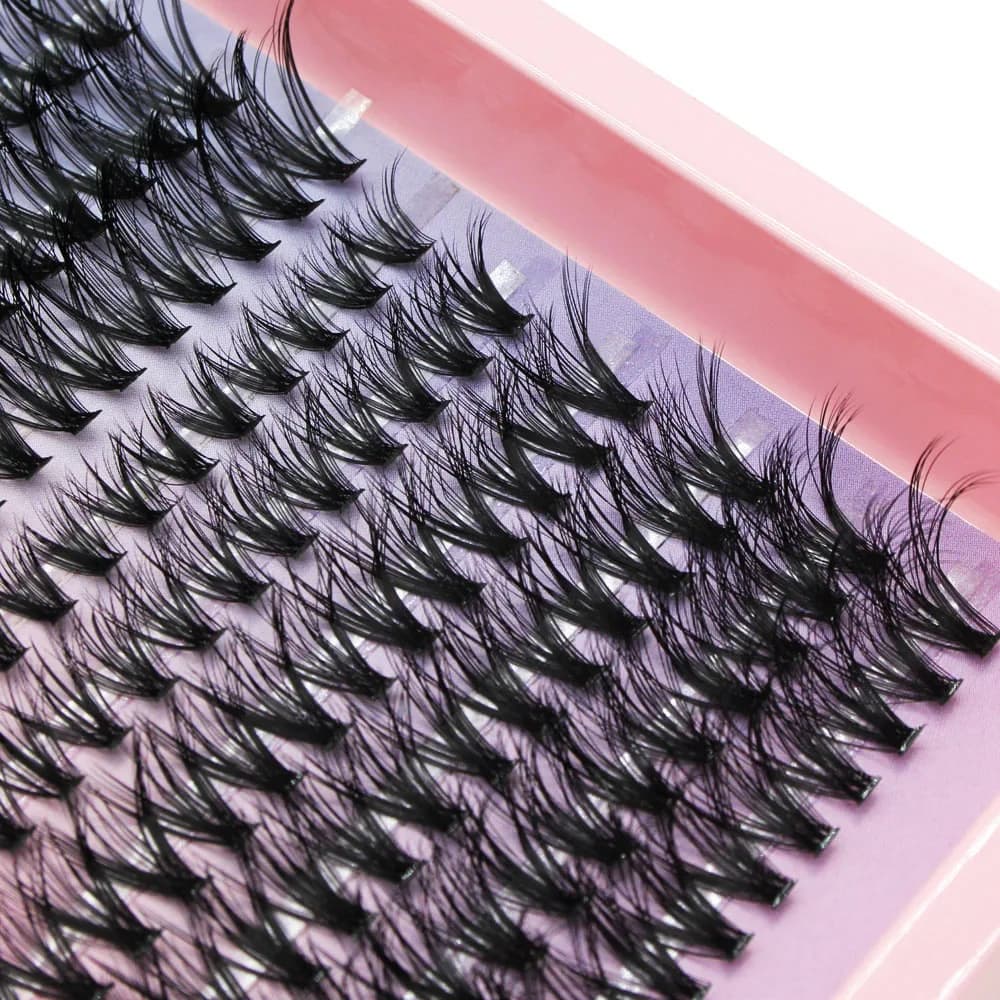 Whole sale Super Bunch New 3D/5D Effect Mix 240 Clusters Lashes 8-16mm Charm Style False Eyelashes Extension Russian Volume - 2