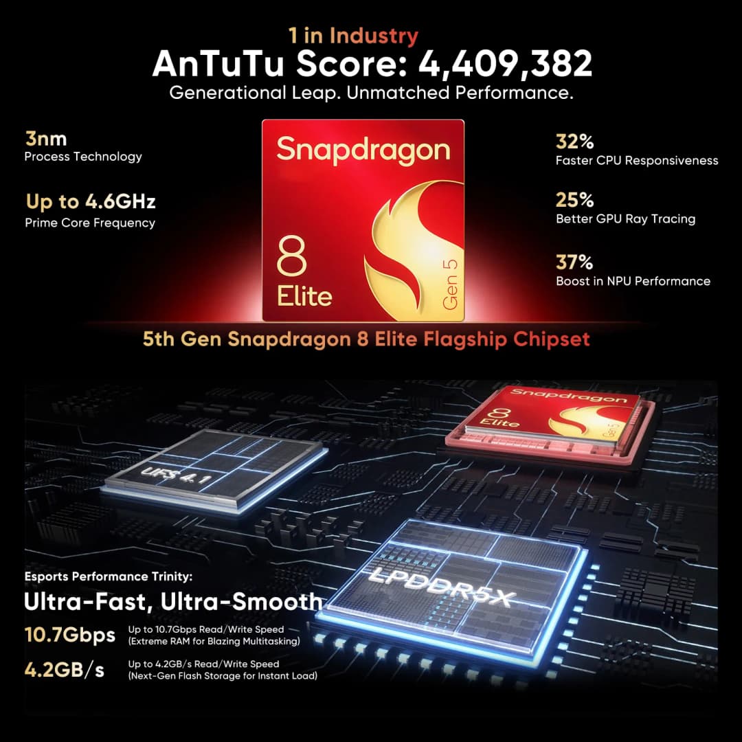 Chinese Version HONOR WIN Gaming Phone 6.83" 185Hz OLED Display Snapdragon 8 Elite Gen 5 10000mAh Battery Support 100W Charging - 4