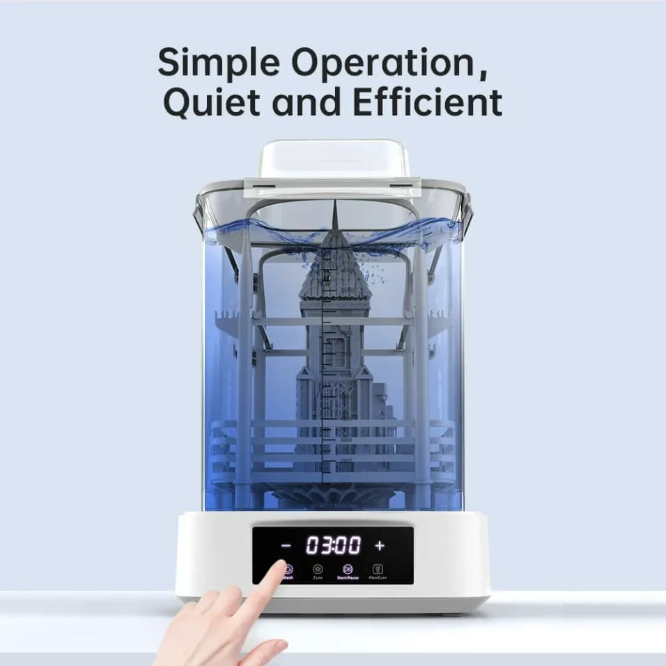 ANYCUBIC Wash&Cure 3 بلس حجم تنظيف كبير لطابعة LCD SLA ثلاثية الأبعاد 2 في 1 آلة تنظيف وتصلب لطابعة Photon M5s X 6ks - 5