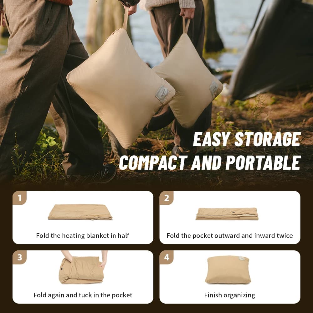 Naturehike Electric Heated Blanket Winter USB Heating Blanket Camping Warm Sleeping Bag Liner Outdoor Shawl Thermal Sleeping Bag - 5