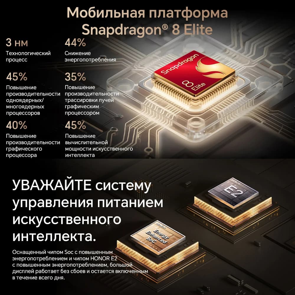 Original HONOR Magic V5 Global Version Snapdragon 8 Elite 7.95" Dual HDR OLED Display 5820mAh Battery 66W SuperCharge NFC eSIM - 3