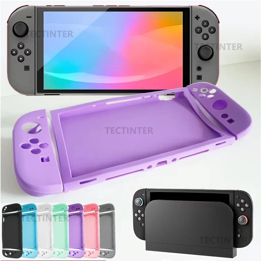 غطاء واقي من السيليكون للتحكم في عصا التحكم Nintendo Switch 2، غطاء كامل مقسم، غلاف واقي لأكسسوارات Switch 2