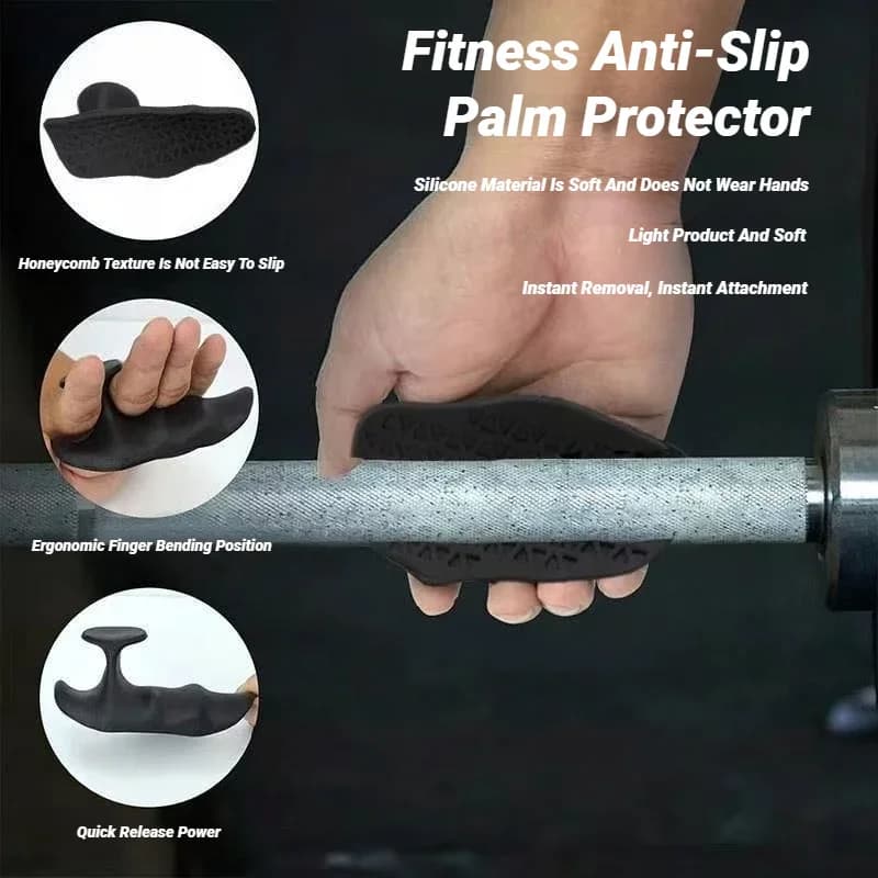 2Pcs Weight Lifting Grips Workout Gloves Flexible Hand Protection For Men Women Gym Fingerless Pull Up Bodybuilding Gymnastics - 5