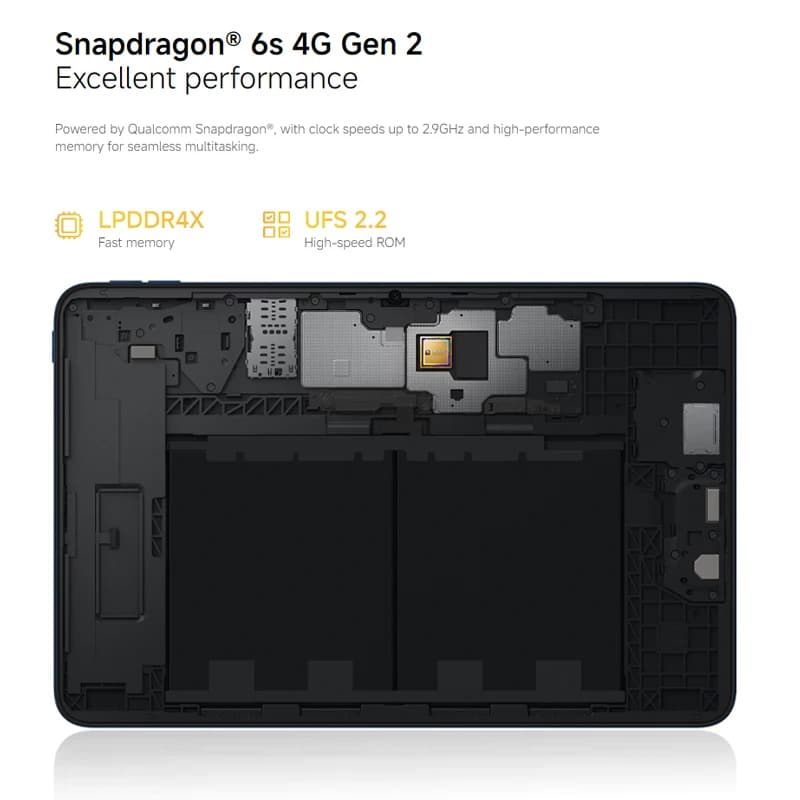 إصدار عالمي Poco Pad C1، شاشة 9.7 بوصة 2K 120Hz فائقة الوضوح، كاميرا خلفية 8MP، معالج Snapdragon® 6s 4G Gen 2، بطارية 7600mAh - 3