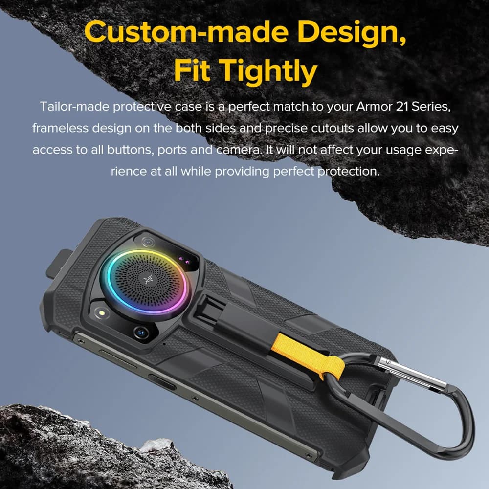 جراب هاتف Ulefone لـ Armor 21 جراب أصلي مع مشبك حزام وخطاف تسلق - 2
