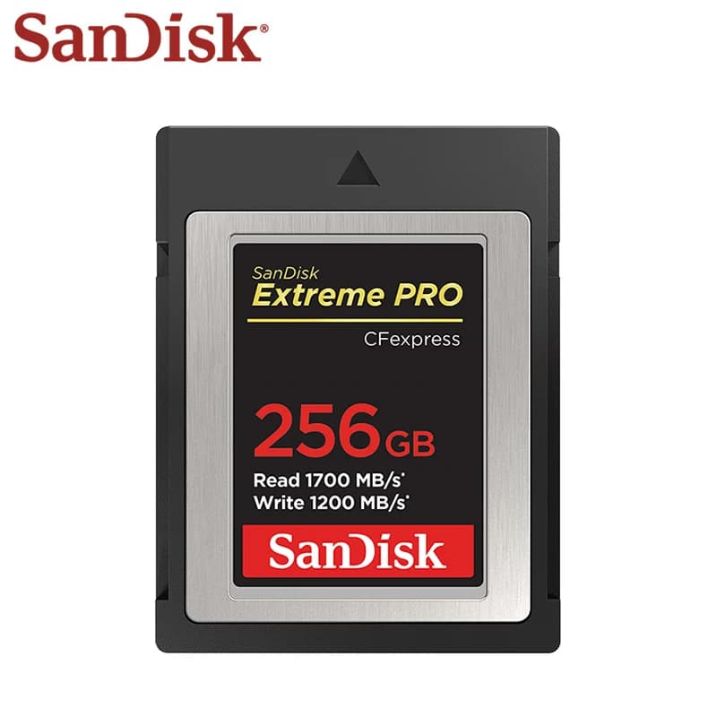 بطاقة Sandisk Extreme PRO CFexpress Type B، 64GB/128GB/256GB/512GB، ذاكرة عالية السرعة، مناسبة للكاميرات 4K - 4