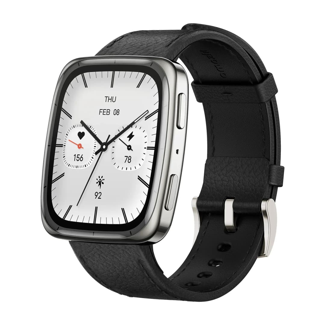 ساعة Amazfit Active 2 الذكية المربعة الفاخرة ببطارية تدوم حتى 10 أيام مع أكثر من 160 وضع تمرين