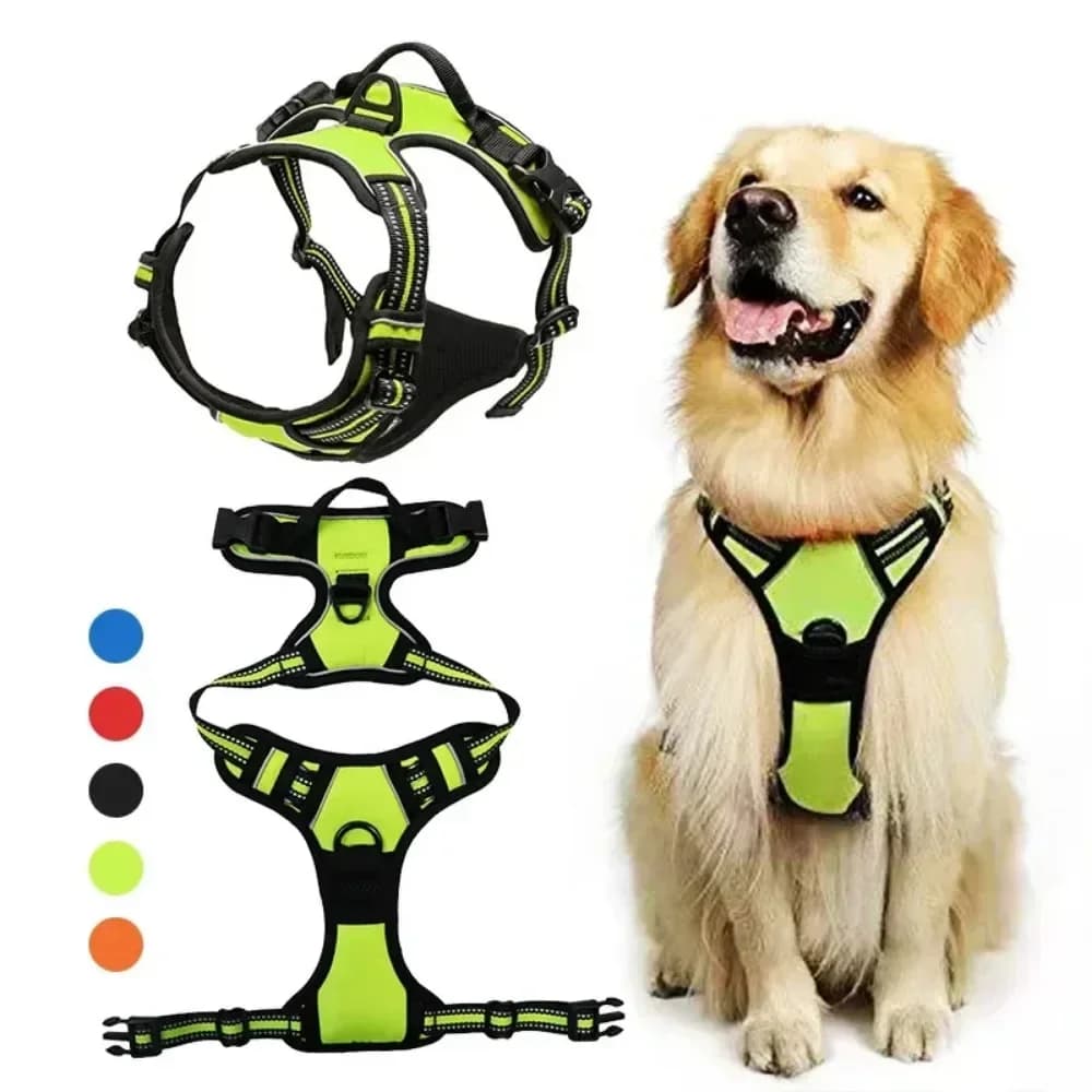 Reflective Adjustable Breathable Vest Chest Strap for Small Medium Large Dogs Pet Dog Harness Cat Puppy Collar Dog Accessoires - 2