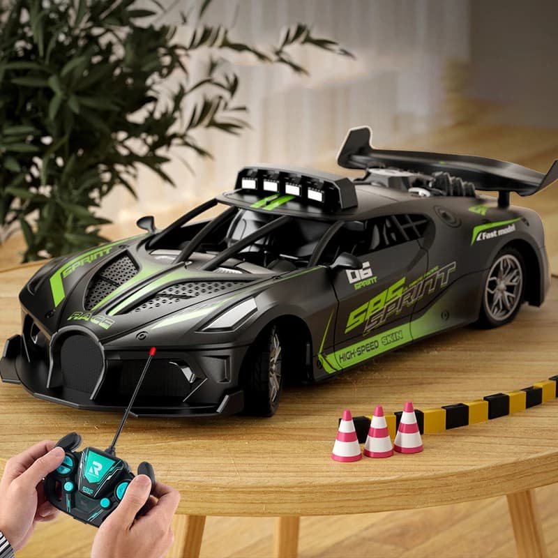 سيارة تحكم عن بعد Rc Car 4Ch عالية السرعة، سيارة سباق كهربائية، لعبة مركبة نموذجية، هدية عيد ميلاد للأولاد والأطفال