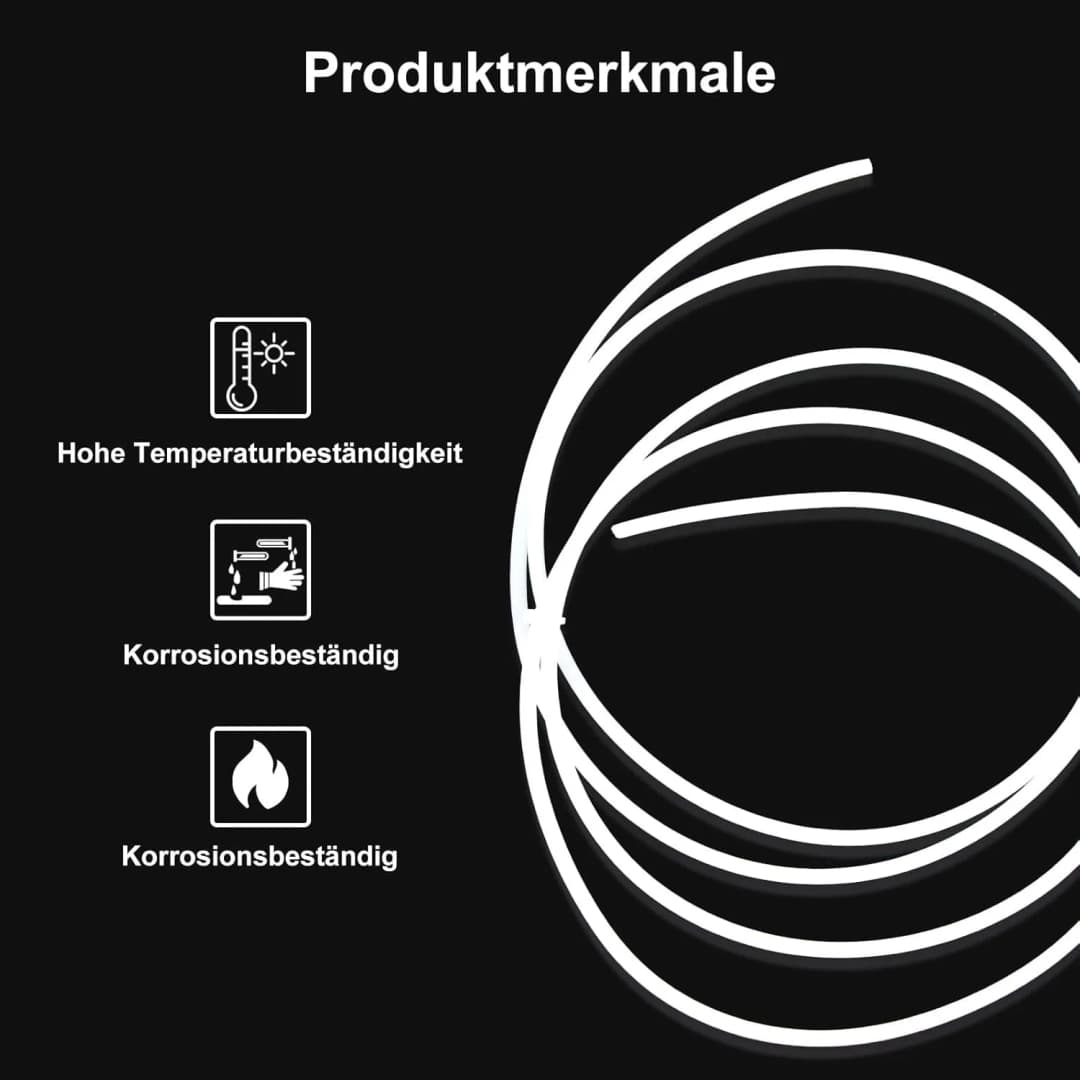 Creality 1M 2M 3D Printer PTFE Tube Bowden Tubing Upgrades with 8x PC4-M6/PC4-M10 3D Printer Bowden Tube  for 1.75mm Filament - 5