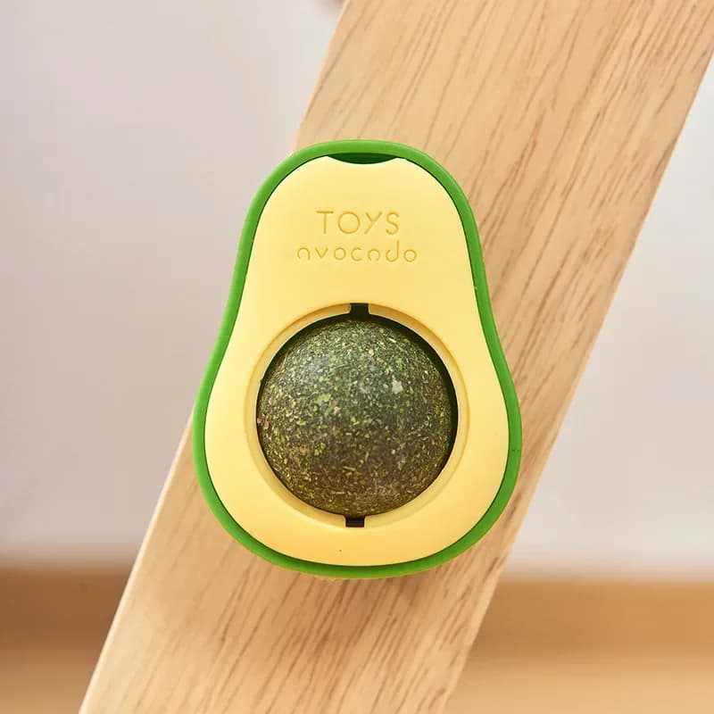1PC Cat Mint Avocado Toy That Can Rotate for Entertainment. Cat Mint Toy - 2